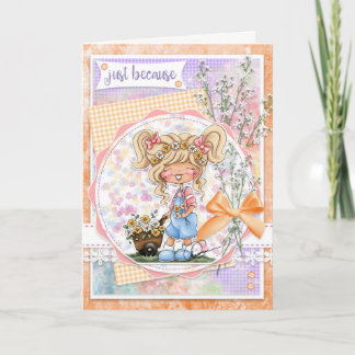 Digi Doodles Just Because Greeting Card