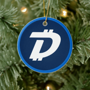 Digibyte (DGB) cryptocurrency blockchain Ceramic Tree Decoration