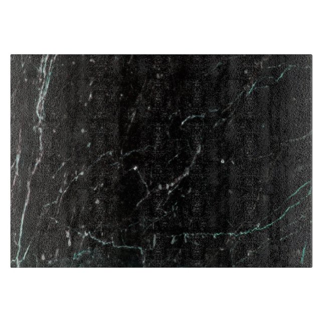 Digita Black Marble with Light Green White Veining Cutting Board (Front)
