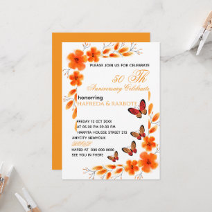 Digital 50th Birthday Invitation For Women, Editab