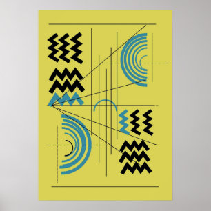 Digital Abstract Art Poster