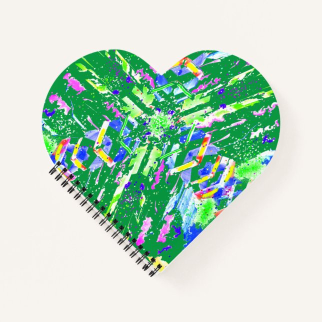 Digital abstract art we call it chaos   notebook (Front)