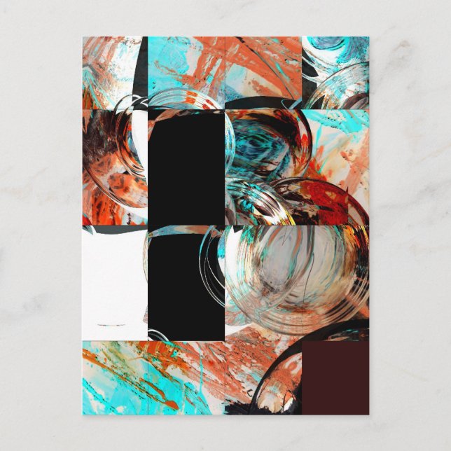Digital Abstract Artwork Postcard (Front)