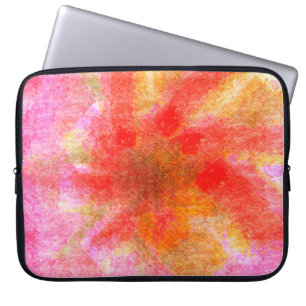 Digital abstract background with brushstroke paste laptop sleeve