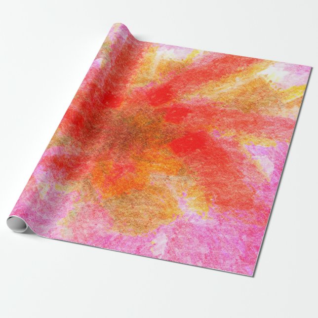 Digital abstract background with brushstroke paste wrapping paper (Unrolled)