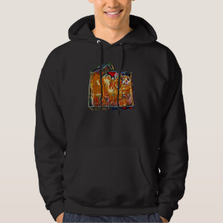 Digital Abstract Painting Of A Cat 19 Hoodie