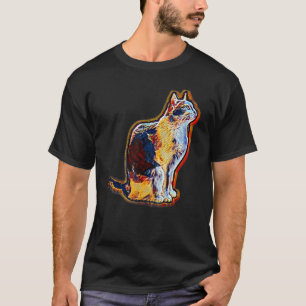 Digital Abstract Painting Of A Cat T-Shirt