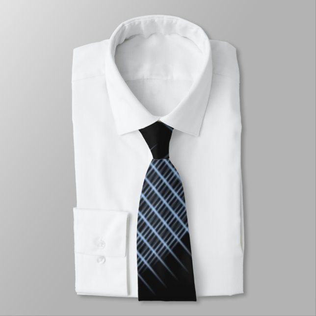 Digital Abstract Starry Summer Night Tie (Tied)