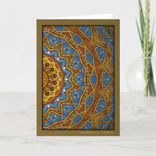 Digital Arizona Mandala Holiday Card