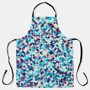 Digital art abstract pattern. Abstract geometric i Apron