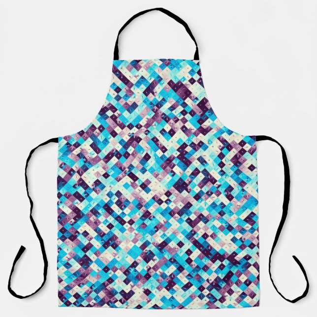 Digital art abstract pattern. Abstract geometric i Apron (Front)