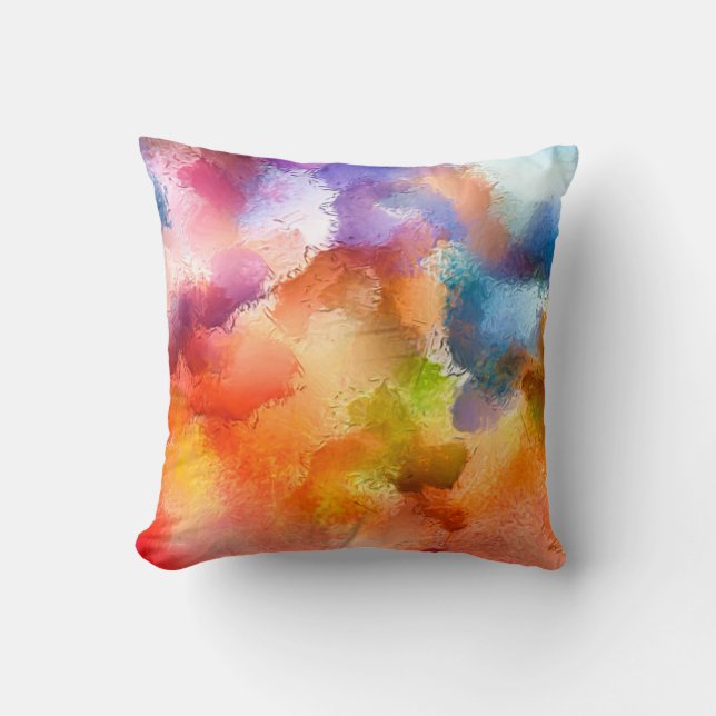 Digital art abstract pattern. Hand drawing modern  Cushion (Front)