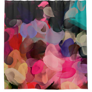 Digital art abstract pattern. Hand drawing modern Shower Curtain