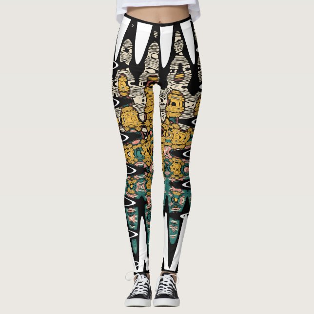 digital art birds leggings (Front)