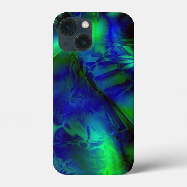 Digital Art Cool Modern Abstract Pattern Case-Mate iPhone Case (Back)