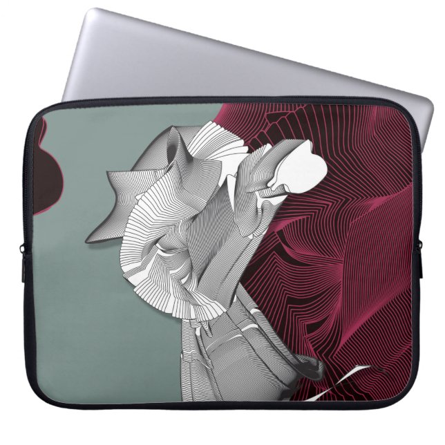 Digital Art Figure Laptop Sleeve (Front)