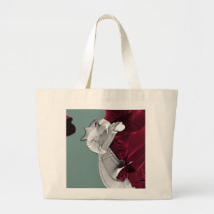 Digital Art Figure Large Tote Bag