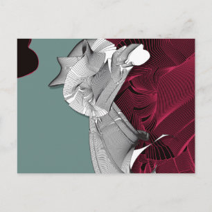 Digital Art Figure Postcard
