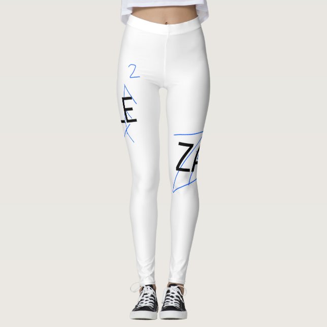 Digital art logo design Zale 2 legging (Front)