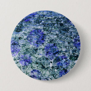 Digital art of blue watercolor abstract background 7.5 cm round badge
