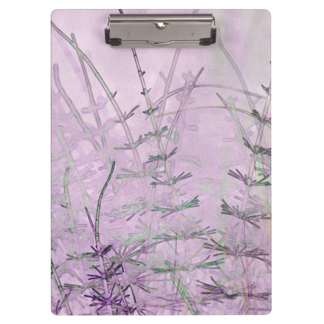 Digital Art Wild Horsetail Clipboard (Front)