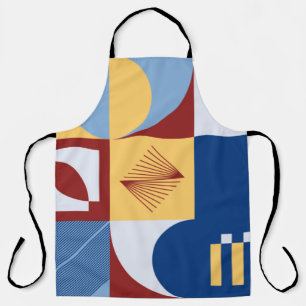 Digital artwork graphic design of simple pattern m apron