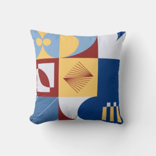 Digital artwork graphic design of simple pattern m cushion