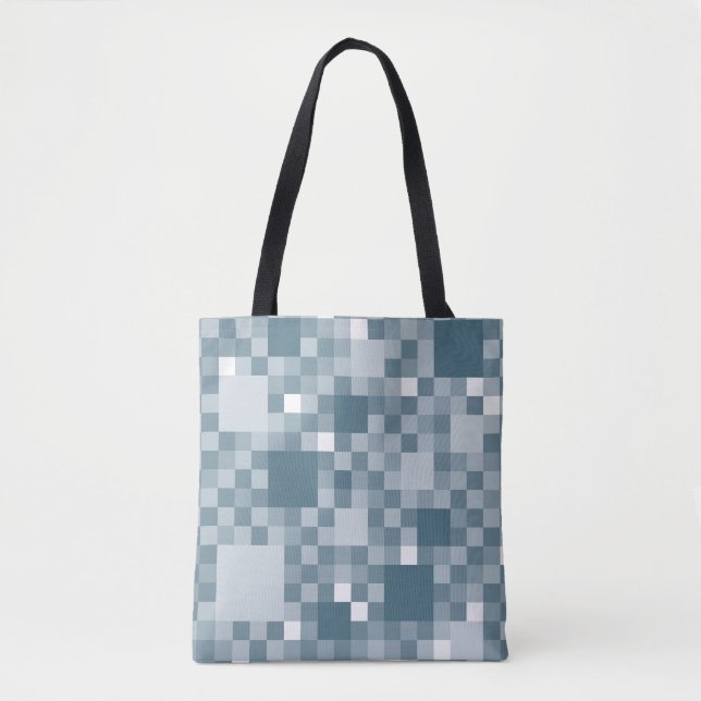 Digital Avio Pixelated Little Squares Tote Bag (Front)