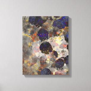 Digital background art of floral / flower pattern canvas print