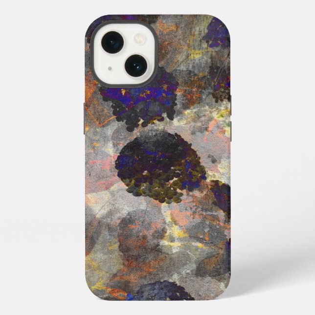 Digital background art of floral / flower pattern iPhone case (Back)