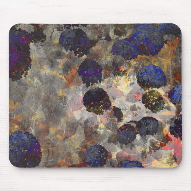 Digital background art of floral / flower pattern mouse pad (Front)