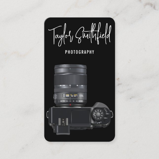Digital Camera Photography Business Card (Front)