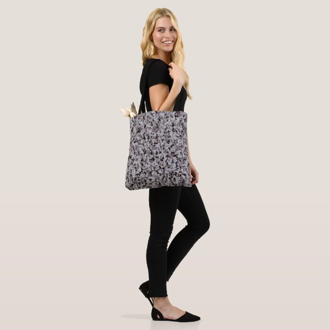 Digital Camo – Black-Grey SM camo pattern Tote Bag (On Model)