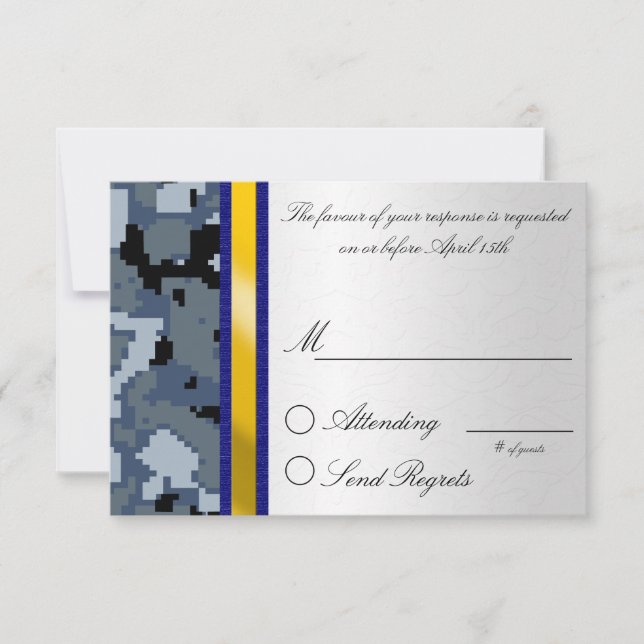 Digital Camouflage Reply Card (Front)