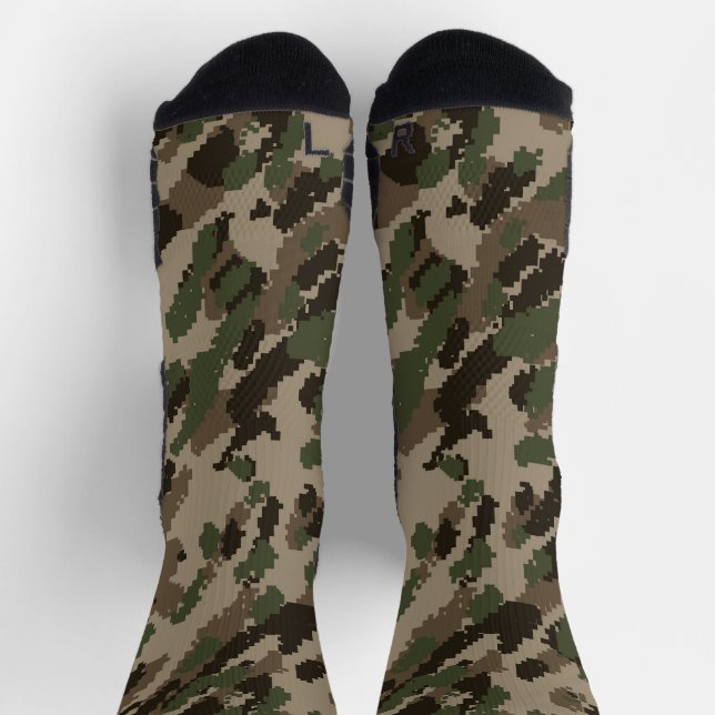 Digital Camouflage  Socks (Top)