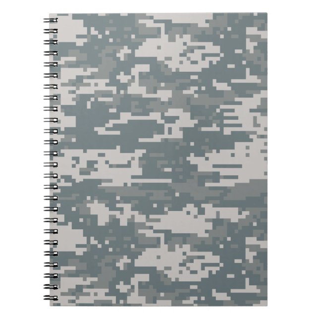 Digital Camouflage Spiral Notebook (Front)