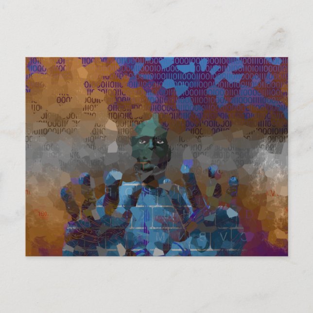Digital Chaos postcard (Front)