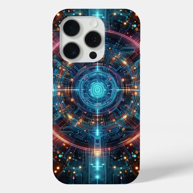 digital circuit pattern Phone case (Back)