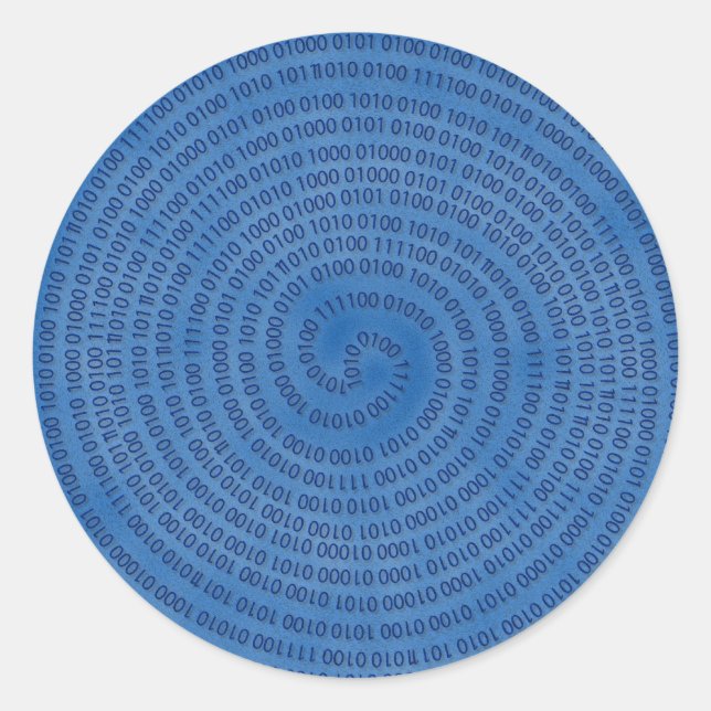 digital classic round sticker (Front)