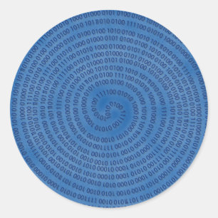 digital classic round sticker