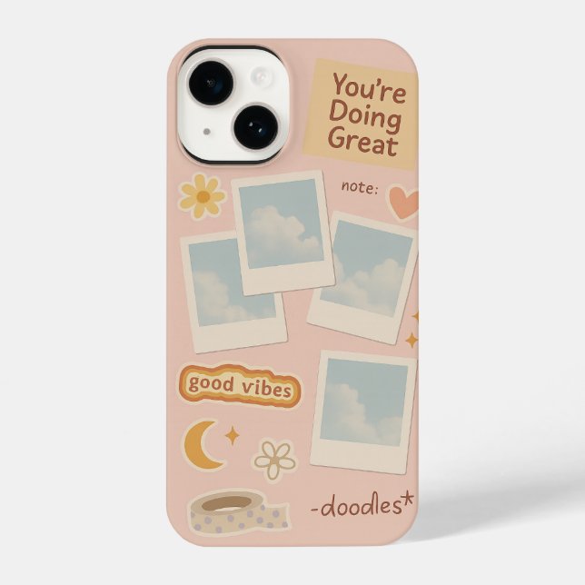 Digital Collage Aesthetic Phone Case  (Back)