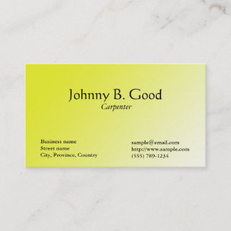 Digital colour,green and yellow business card