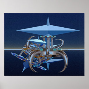 Digital Composing - sience fiction crash Poster