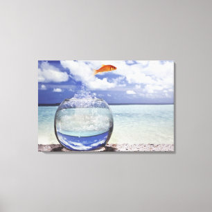 Digital composition canvas print