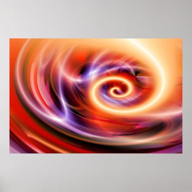 Digital Computer Art Posters - Abstract Art Print (Front)