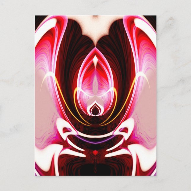 Digital Computer Modern Abstract Art Postcard (Front)