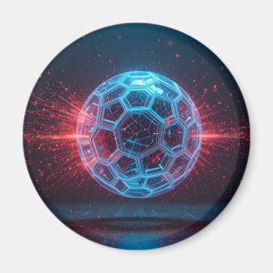 Digital Core: Futuristic Energy Sphere Explosion Magnet