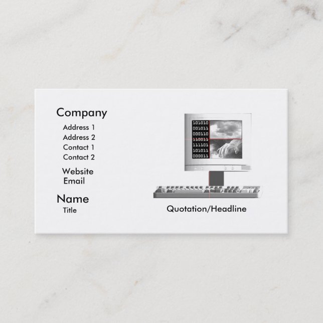 Digital Creation Business Card (Front)