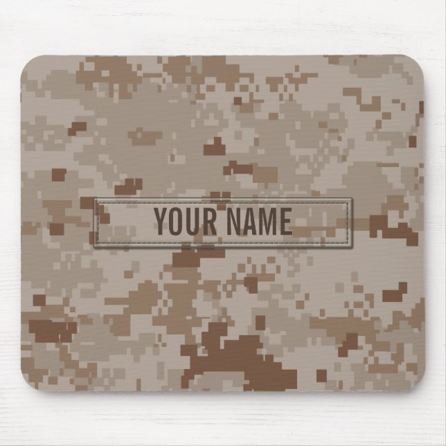 Digital Desert Camouflage Customisable Mouse Pad (Front)