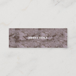 Digital Desert Camouflage Mini Business Card